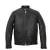 Hot Leathers JKM5006 USA Made Men's Black Leather Motorcycle Jacket Leather Motorcycle Jackets