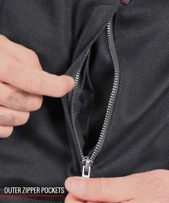 Hot Leathers JKM6001 Men's Black Denim Armored Shirt Jacket