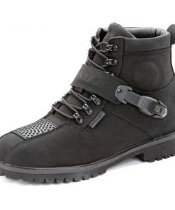 Joe Rocket 'Big Bang 2.0' Men's Black Leather Motorcycle Boots Riding Gear