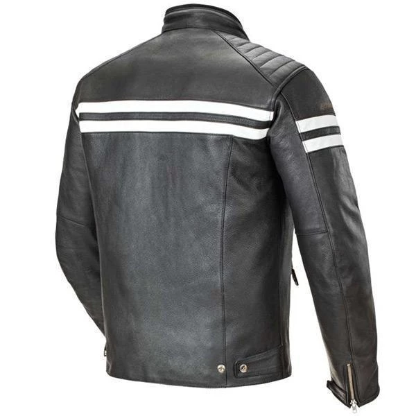 Motorcycle Jackets Joe Rocket 'Classic 92' Mens Black/White Leather Motorcycle Jacket