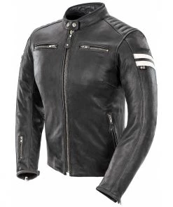 Joe Rocket Classic 92 Womens Black And White Leather Jacket Motorcycle Jackets