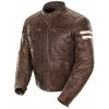 Joe Rocket Classic 92 Womens Brown And Cream Leather Jacket