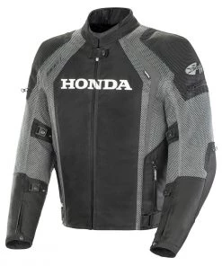 Joe Rocket Honda VFR Men's Black And Gunmetal Mesh Jacket