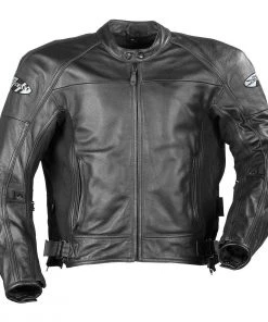 Motorcycle Jackets Closeout-Joe Rocket 'Sonic 2.0' Mens Black Leather Motorcycle Jacket