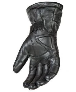 Joe Rocket'Windchill' Mens Black Leather Motorcycle Gloves Riding Gear