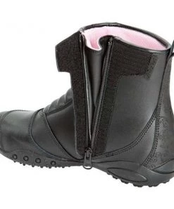 Joe Rocket'Trixie' Women's Black Leather Motorcycle Boots Riding Gear