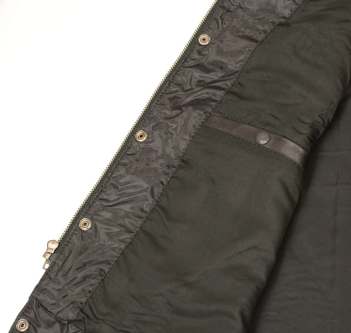 Motorcycle Vests Just Leather JSL1937Z Men's Black 'Club' Leather Vest