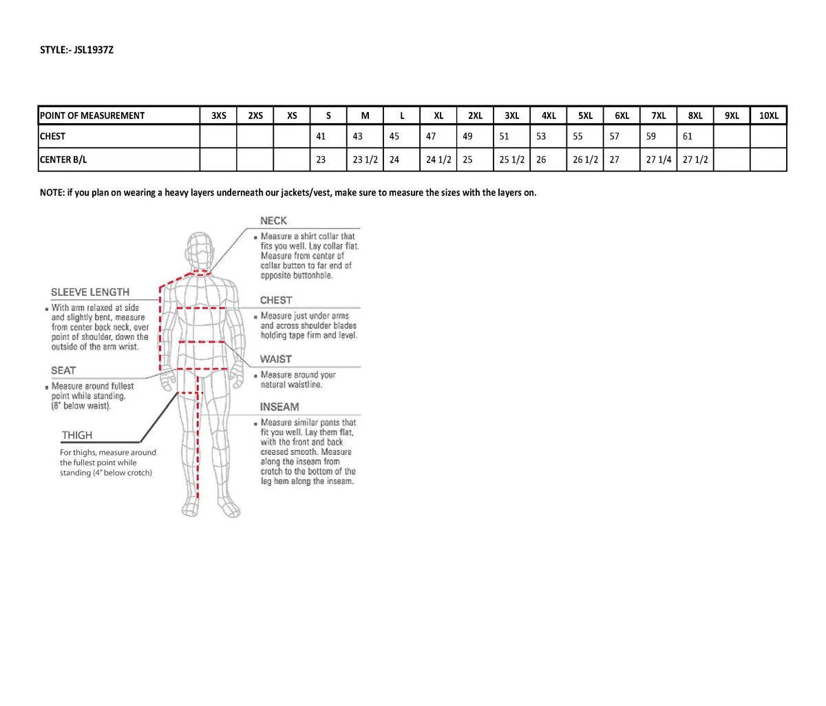 Motorcycle Vests Just Leather JSL1937Z Men's Black 'Club' Leather Vest