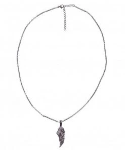 Riding Gear Hot Leathers JWN1001 One Side Angel Wing Necklace