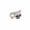 Hot Leathers JWR1103 Rhinestone Skull And Bones Stainless Steel Ring Riding Gear
