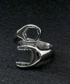 Riding Gear Hot Leathers JWR2101 Men's Wrench Stainless Steel Ring