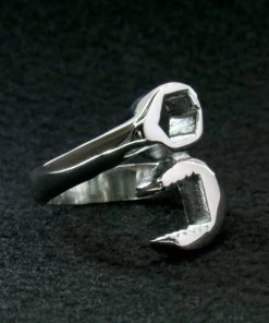 Riding Gear Hot Leathers JWR2101 Men's Wrench Stainless Steel Ring