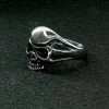 Riding Gear Hot Leathers JWR2103 Men's Punisher Skull Stainless Steel Ring
