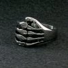 Hot Leathers JWR2109 Men's Skeleton Hand Ring Riding Gear