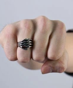 Hot Leathers JWR2109 Men's Skeleton Hand Ring Riding Gear