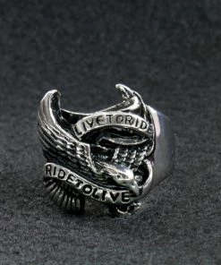 Riding Gear Hot Leathers JWR2110 Men's Live To Ride Ring