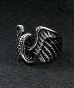 Hot Leathers JWR2113 Men's Wing Wheel Stainless Steel Ring