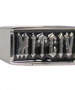 Hot Leathers JWR2136 Men's Silver 'VICTIM' Stainless Steel Ring Riding Gear