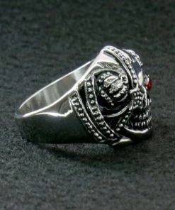 Hot Leathers JWR2201 Men's Eye Patch Stainless Steel Ring