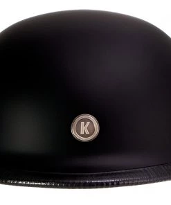 Klutch Helmets Riding Gear Klutch K-10'Das Hammer' Flat Black Half Face Motorcycle German Style Helmet