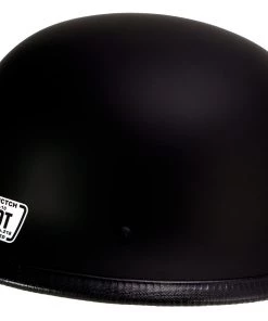 Klutch Helmets Riding Gear Klutch K-10'Das Hammer' Flat Black Half Face Motorcycle German Style Helmet