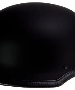 Klutch Helmets Riding Gear Klutch K-10'Das Hammer' Flat Black Half Face Motorcycle German Style Helmet