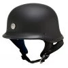 Klutch Helmets Riding Gear Klutch K-10 'Das Hammer' Flat Black Half Face Motorcycle German Style Helmet