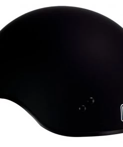 Klutch Helmets Klutch K-3'Cruise' Flat Black Half Face Motorcycle Helmet With Snap On Visor Riding Gear