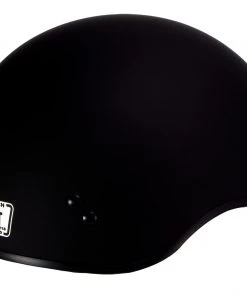 Klutch Helmets Klutch K-3'Cruise' Flat Black Half Face Motorcycle Helmet With Snap On Visor Riding Gear