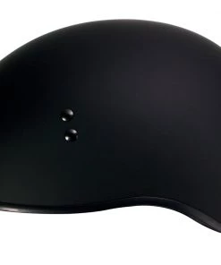 Klutch Helmets Klutch K-6'Laid Low' Flat Black Half Face Motorcycle Skull Helmet