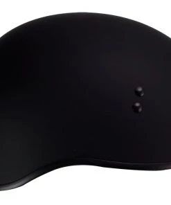 Klutch Helmets Klutch K-6'Laid Low' Flat Black Half Face Motorcycle Skull Helmet