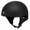 Klutch Helmets Klutch K-6 'Laid Low' Flat Black Half Face Motorcycle Skull Helmet