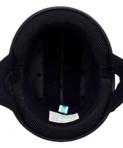 Klutch Helmets Klutch K-6 'Laid Low' Flat Black Half Face Motorcycle Skull Helmet