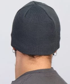 Riding Gear Hot Leathers KHB1000 Skull With Wings Grey Knit Cap