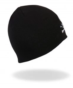 Hot Leathers KHB1010 Skull And Crossbones Knit Cap Riding Gear