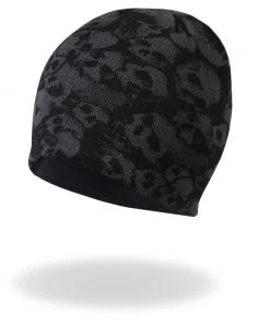 Hot Leathers KHB1036 Ancient Skulls Knit Cap