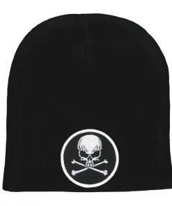 Hot Leathers KHB5009 Skull And Crossbones Knit Hat