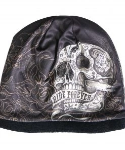 Riding Gear Hot Leathers KHC1005 Banner Skull Beanie