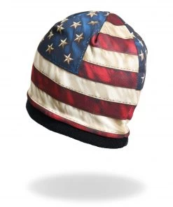 Riding Gear Hot Leathers KHC1009 American Flag Beanie