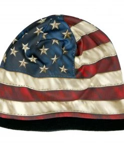 Riding Gear Hot Leathers KHC1009 American Flag Beanie