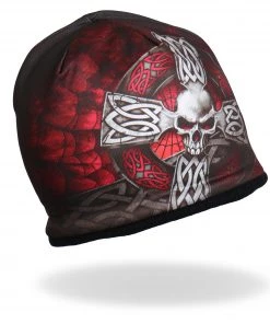 Hot Leathers KHC1020 Sublimated Celtic Cross Beanie