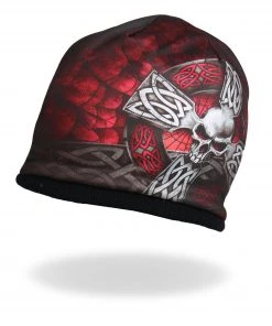 Hot Leathers KHC1020 Sublimated Celtic Cross Beanie