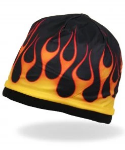 Riding Gear Hot Leathers KHC1023 Sublimated Flames Beanie
