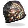 Hot Leathers KHC1024 Sublimated Indian Skull Beanie Riding Gear