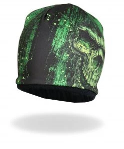 Hot Leathers KHC1028 Sublimated Shredder Skull Beanie Riding Gear