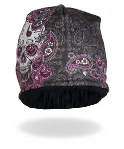 Riding Gear Hot Leathers KHC1030 Sublimated Sugar Paisley 2 Beanie