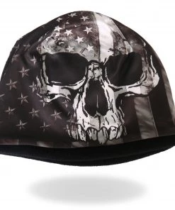 Riding Gear Hot Leathers KHC1033 Flag Skull Sublimated Beanie