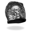 Riding Gear Hot Leathers KHC1037 Smoking Gun Skull Soft Beanie