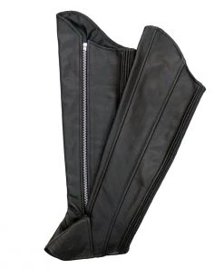 Hot Leathers LCU1002 Women's Black Lambskin Leather Side Zip Leggings