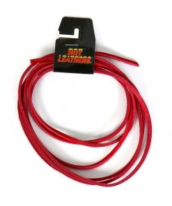 Hot Leathers LHH110 72 Inch Red Leather Lace
